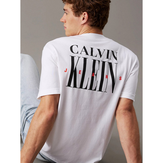 Calvin Klein Ανδρική κοντομάνικη μπλούζα Serif Font Graphic Tee
